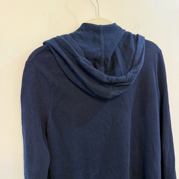 ATHLETA Navy Highland Wrap Sweater | medium - Picture 7 of 9